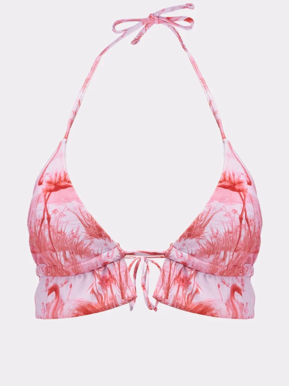 Flamingo Bikini, Skirt, & Scarf 4 Piece Set - Picture 3 of 13